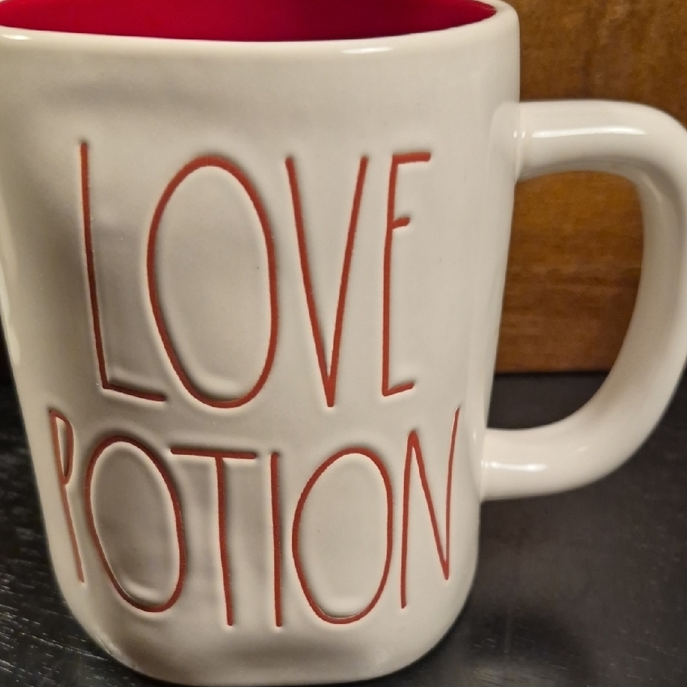 Rae Dunn Love Potion Mug with Red Interior